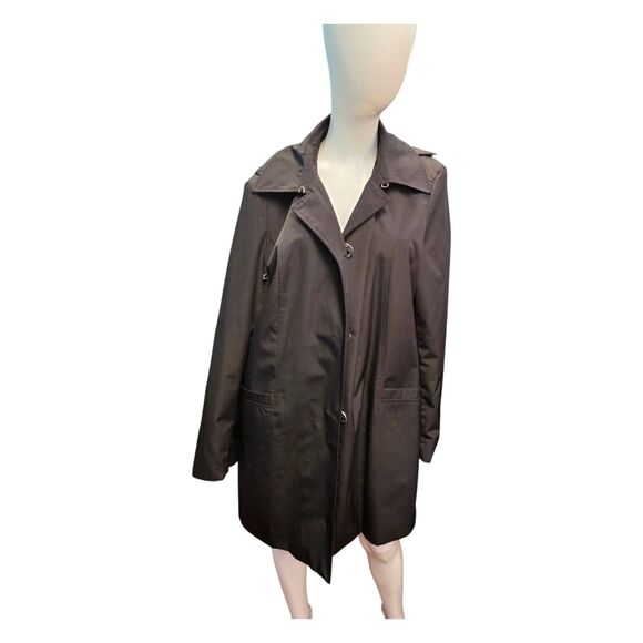 Calvin Klein Jackets & Blazers - Calvin Klein Black Jacket Womens Size XL Spring Fall Raincoat